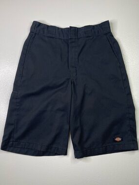 Dickies Loose Fit Black Multi-Pocket Work Shorts Size 30